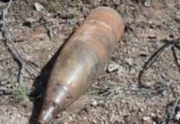 Obuz găsit de un bărbat în pădurea Horlăceni