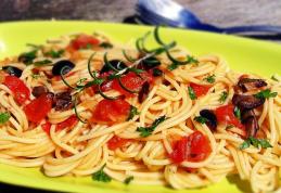 Paste cu sos de roşii şi măsline – de Post