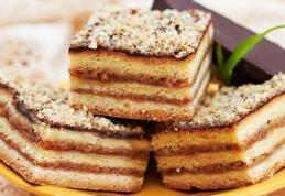 Prăjitură cu gem și nucă (de post)