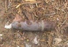 Muniţie de infanterie găsită în grădina unui localnic din Vorniceni