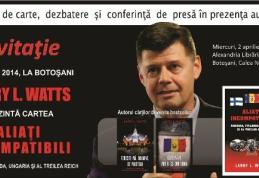 Lansare de carte a scriitorului american Larry L. Watts prezent la Uvertura Mall