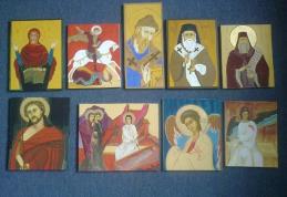 Icoane realizate de pacienții spitalului „Mavromati” expuse la Uvertura Mall