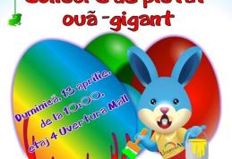 Concurs de pictat ouă-gigant la Uvertura Mall