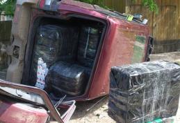 Urmărire, focuri de armă şi ţigarete de contrabandă confiscate de poliţiştii de frontieră dorohoieni
