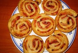 Aperitiv cu foietaj și bacon