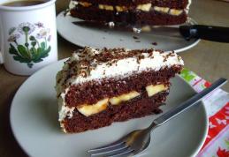 Prăjitură cu banane și ciocolată