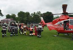 Intervenție a elicopterului SMURD la Dorohoi: Bărbat din Saucenița transportat de urgență la Iași - FOTO