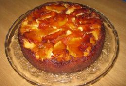 Tort de mere cu zahăr ars