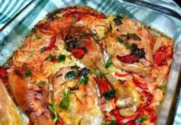 Pui la cuptor cu orez