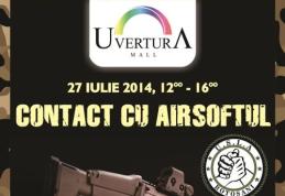 Testează echipamente de airsoft la Uvertura Mall