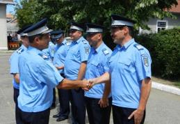 Ceremonial de înaintare în grad pentru 30 de jandarmi din județ