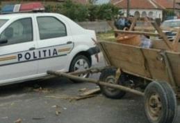 Bărbat accidentat după ce un șofer sub influența alcoolului s-a izbit în căruța pe care acesta o conducea