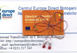 Mărţişor european la Botoşani: „Fii voluntar. Schimbă ceva”