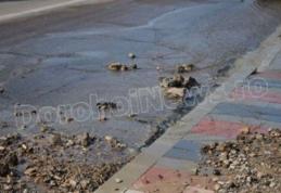 Avarie la conducta de apă de pe strada Spiru Haret din Dorohoi