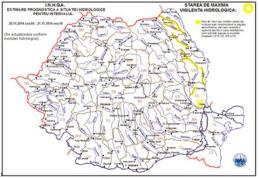 Cod galben de inundaţii, joi şi vineri, pe râuri din Botoşani, Iaşi, Vaslui, Bacău şi Galaţi