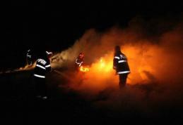 Incendiu la terasa unui bar din Dângeni