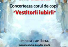 Concert de colinde la Dorohoi, susținut de corul „Vestitorii Iubirii”