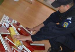 Țigări și alcool de contrabandă ridicate în vederea confiscării dintr-un bar