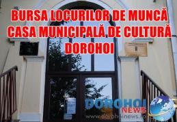 Bursa locurilor de muncă organizată astăzi 27 martie la Dorohoi