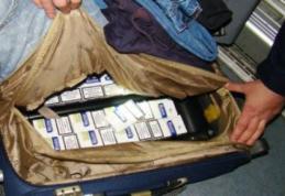 Ţigarete de contrabandă descoperite de polițiștii de frontieră
