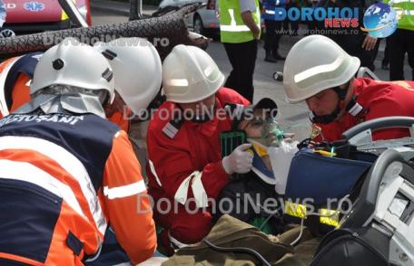 Vezi imagini spectaculoase de la exercițiul desfășurat la fabrica de confecții CONTED Dorohoi - VIDEO