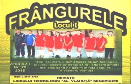 Liceului Tehnologic „Al. Vlahuță” Șendriceni - Un alt premiul I pentru revista „Frângurele”