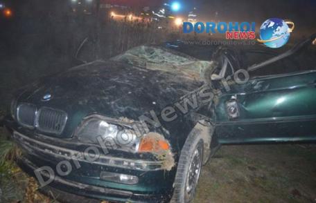 Accident grav de circulație! Patru persoane rănite după ce s-au dat peste cap cu BMW-ul - FOTO
