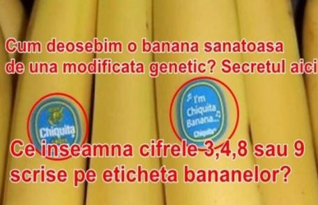 Fiţi atenţi atunci când cumpăraţi fructe. Ce înseamnă numerele de pe eticheta lipită pe banane sau portocale?