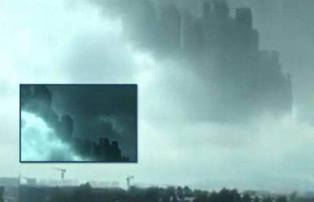 Apariţie extrem de rară pe cerul Chinei: plutea pur şi simplu deasupra norilor - VIDEO