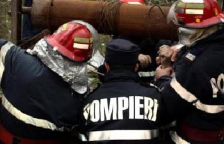 Un bărbat căzut într-o fântâna a fost salvat de pompieri și transportat de urgență la Spitalul municipal Dorohoi