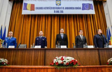 Evaluare a activităţii desfăşurate de Jandarmeria Română în anul 2015 - VIDEO