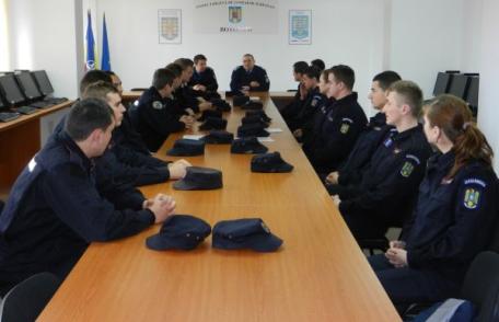 Elevi în practică la Jandarmeria Botoşani