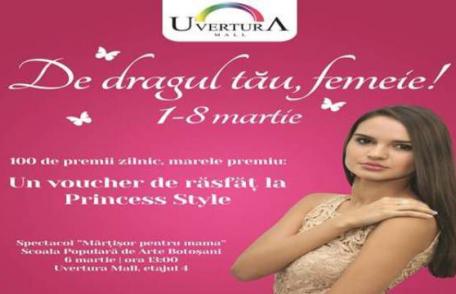 „De dragul tău, femeie!” Numeroase evenimente pregătite de Uvertura Mall în săptămâna 1-8 martie