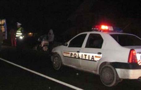 Accident produs de către doi tineri băuți care au plecat la plimbare în miez de noapte