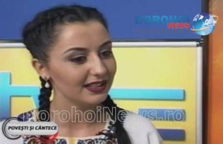 VIDEO - Mărturisiri, emoții și secrete împărtășite de Georgiana Spînu din Ibănești în cadrul emisiunii „Povești și cântece”