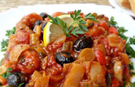 Mâncare de praz cu măsline