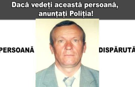 Bărbat dispărut de 14 ani! Anunțați poliția dacă l-aţi văzut sau cunoaşteţi date despre el!