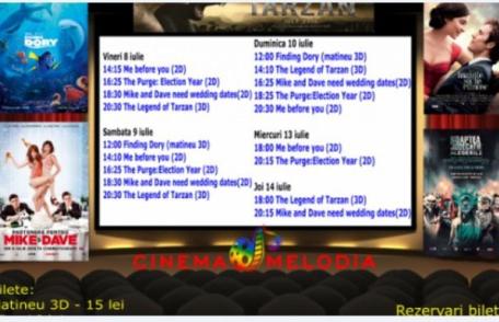Află ce filme vor rula la Cinema „MELODIA” Dorohoi, în săptămâna 8 – 14 iulie – FOTO