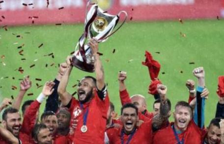 Astra Giurgiu a câștigat Supercupa României, după 1-0 cu CFR Cluj