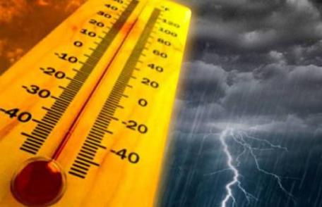 Vremea extremelor! Temperaturi caniculare și ploi torențiale cu grindină!