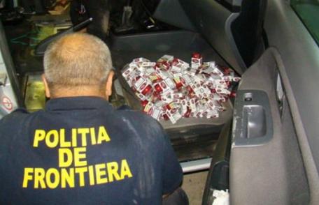 Audi A4 pierdut pentru ţigări de contrabandă - FOTO