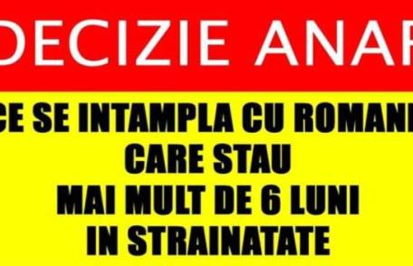 Decizie ANAF. Ce trebuie să facă românii care stau mai mult de 6 luni în străinătate