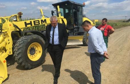 Şefii Consiliului Judeţean Botoşani, în inspecţie pe drumul județean DJ 291 K Lozna-Talpa