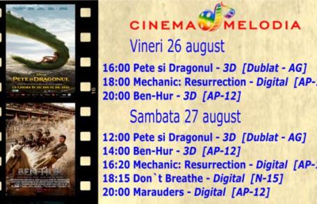 Vezi ce filme vor rula la Cinema „MELODIA” Dorohoi, în săptămâna 26 august – 1 septembrie 2016 – FOTO