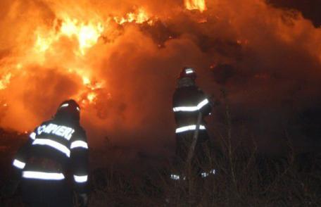 30 tone de furaje şi un adăpost de animale distruse în urma unui incendiu, la Roma