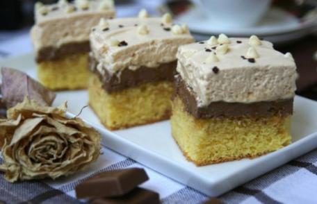 Prăjitură cu bezea caramel