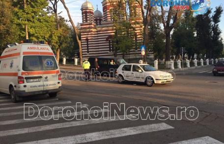 Accident! Femeie lovită pe trecerea de pietoni pe strada A.I. Cuza din Dorohoi - FOTO