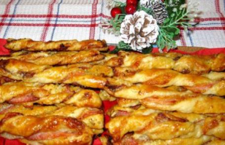 Baghetă cu legume și salam