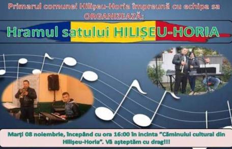 Primarul comunei Hilișeu-Horia vă invită la Hramul satului!