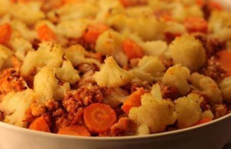 Conopidă cu mușchi de porc la cuptor